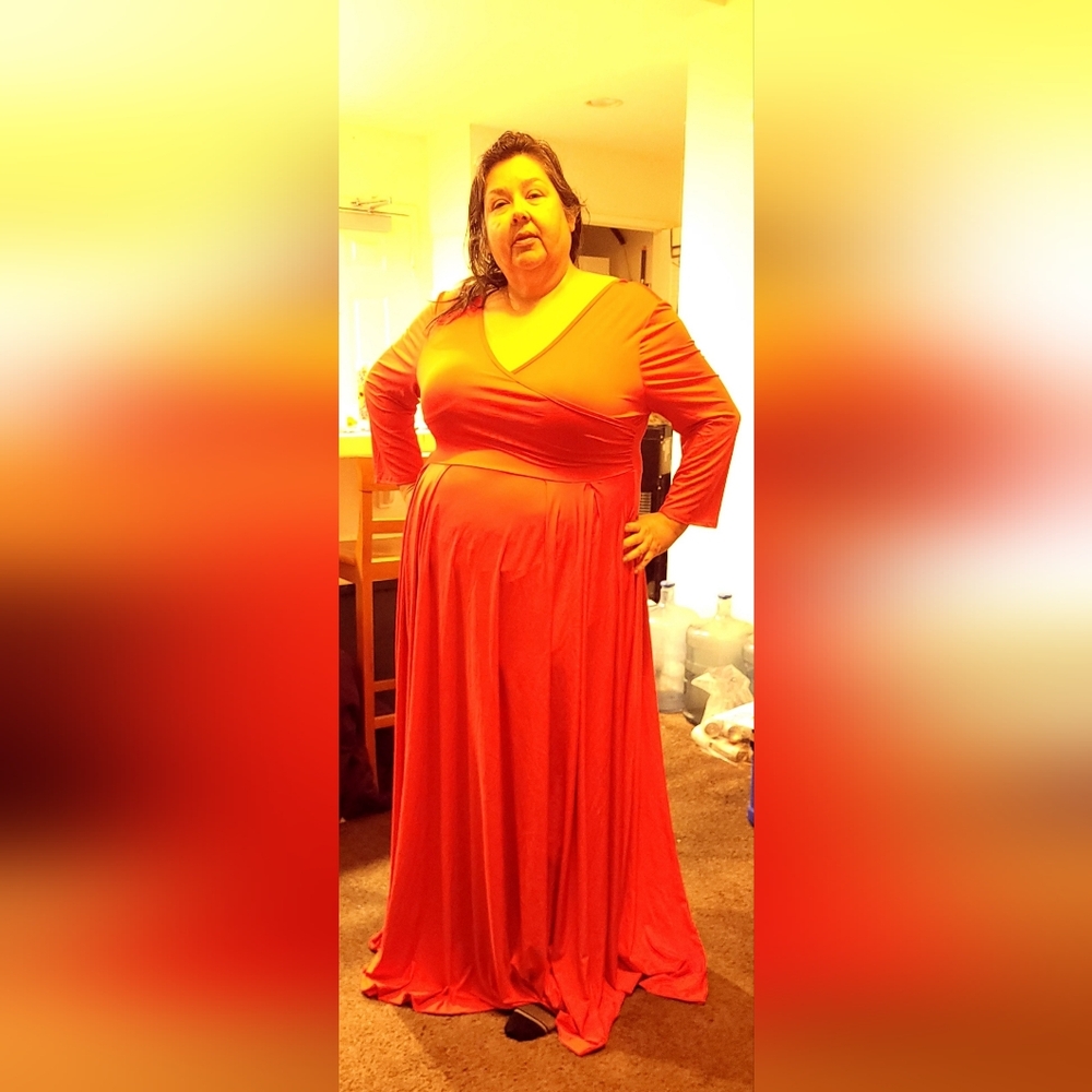 Vibrant Red Sleeveless Dress